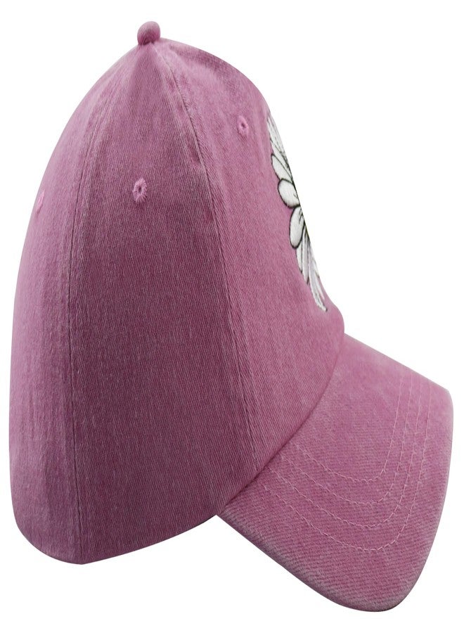 Wsaztulp Pickleball Gifts for Women, Pickle Ball Baseball Cap, Cute Daisy Woman Pickleball Hat, Christmas Mother's Day Birthday Accessories for Mom Mama Aunt Pink - Image 3
